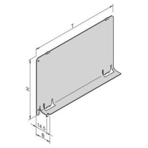 SCHROFF Nawiewnik SCHROFF bez panelu przedniego, 3 HU, 4 HU, głębokość 160 mm