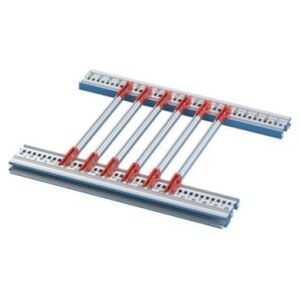 SCHROFF Końcówka szyny prowadzącej SCHROFF, płytka drukowana 4,4, szerokość rowka 2 mm, czerwona