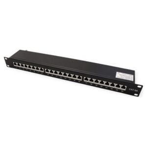 Value VALUE Patch panel kat. 6A (klasa EA) 19, 24 P, ekranowany, czarny