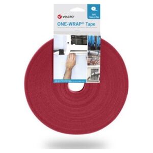 Velcro Taśma VELCRO One Wrap 10 mm, czerwona, 25 m