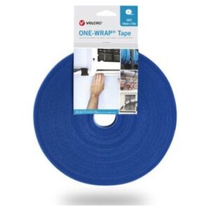 Velcro Taśma VELCRO One Wrap o szerokości 20 mm, niebieska, 25 m