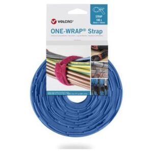 Velcro Taśma VELCRO One Wrap 20 mm x 200 mm, 100 sztuk, niebieska
