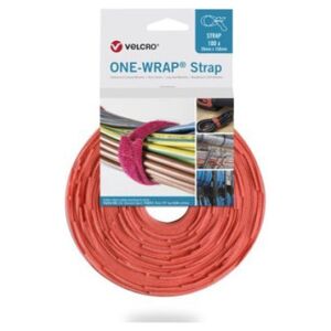 Velcro Taśma VELCRO One Wrap 20 mm x 200 mm, 100 sztuk, pomarańczowa