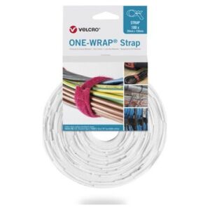 Velcro Taśma do wiązania VELCRO One Wrap 20 mm x 200 mm, 100 sztuk, biała
