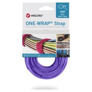 Velcro Taśma VELCRO One Wrap 20 mm x 230 mm, 25 sztuk, fioletowa