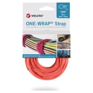 Velcro Taśma do wiązania VELCRO One Wrap 20 mm x 230 mm, 25 sztuk, pomarańczowa
