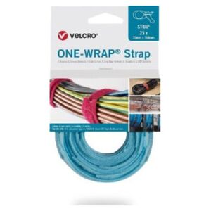 Velcro Taśma do wiązania VELCRO One Wrap 20 mm x 230 mm, 25 sztuk, turkusowa