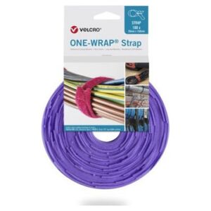 Velcro Taśma VELCRO One Wrap 25 mm x 300 mm, 100 sztuk, fioletowa