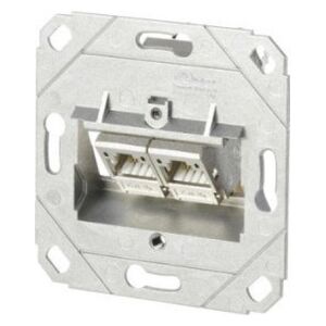 Metz METZ CONNECT C6Amodul 2-portowa puszka podtynkowa 180M, czysta biel RAL9010