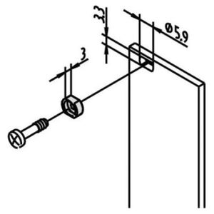 SCHROFF Tuleje SCHROFF do M2.5, mosiężne, czarne, 100 szt.