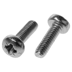 SCHROFF Śruba głowicy cylindrów SCHROFF, Pozidrive, z rowkiem krzyżowym M2.5x6, stal niklowana