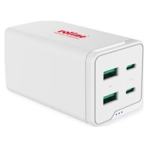 Kabel USB Roline Ładowarka USB ROLINE, 4 porty (2x USB-C, 2x USB-A QC3.0), maks. 120W
