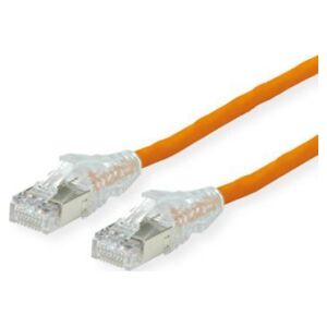DTWYLER DTWYLER Patchkabel Kat.6A (klasa EA) S/FTP, CU 7702 flex LSOH, AMP v2, pomarańczowy, 2 m