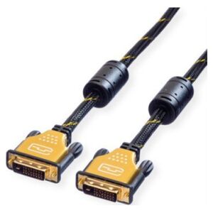 Roline ROLINE GOLD Monitorkabel DVI, M-M, (24+1) podwójne łącze, Blister detaliczny, 3 m