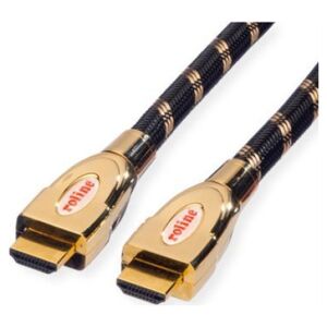 Roline Kabel ROLINE GOLD HDMI Ultra HD z Ethernetem, M/M, blister detaliczny, 1 m
