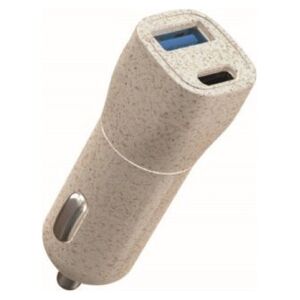 Ładowarka Triton BIOnd Ładowarka samochodowa dwa porty USB-C i USB-A 38W PD Eco-friendly recykling