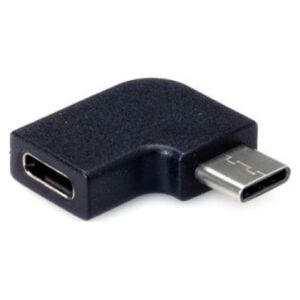 Adapter USB Value Adapter VALUE, USB 3.2 Gen 2, typ C - C, M/F, kąt 90, czarny