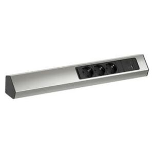 Bachmann BACHMANN CASIA 2 3xCEE7/3 1xUSB A/C 22W 2.0m AEH o wyglądzie stali nierdzewnej