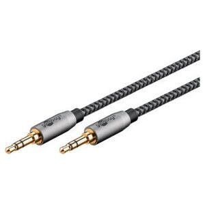 Kabel Goobay Kabel połączeniowy audio AUX, 3,5 mm stereo, 3 m, Sharkskin Grey - Długość kabla 3 m