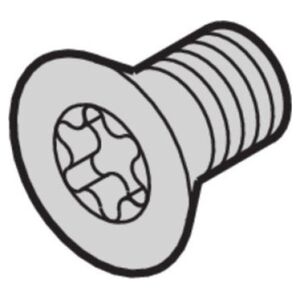 SCHROFF SCHROFF Śruba z łbem stożkowym, Torx M4x14 mm, St ocynkowana