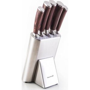 G21 Knife set in stainless steel stand G21 Gourmet Steely 60022164, 5 pcs