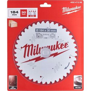 Milwaukee MILWAUKEE CIRCULAR SAW 184x30x2.1x40z WOOD - FAST CUTTING CSB P W