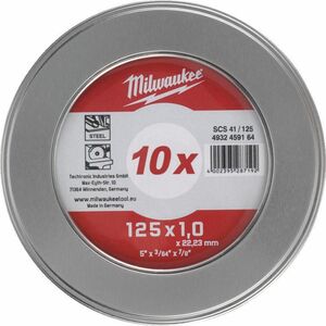 Milwaukee MILWAUKEE SHIELD M. 125x1mm PRO+ (10)