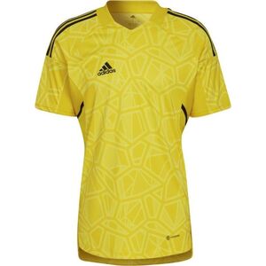 Adidas Koszulka męska adidas Condivo 22 Goalkeeper Jersey Short Sleeve żółta HF0138 S