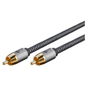 Kabel Goobay Kabel mono RCA, 5 m, Sharkskin Grey - Długość kabla 5 m