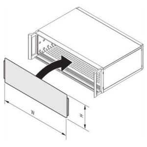 SCHROFF SCHROFF Panel przedni, pełna szerokość, ze szczelinami, nieekranowany do RatiopacPRO 3 U, AIR 4 U, 84 HP, 2,5 mm, Al