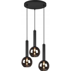 Lampa wisząca Sourcing PENDANT LIGHT CLAYTON 3XE27 MATT BLACK