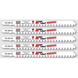 Wilpu Saw blades for wood, plastic WILPU STL 007 bi, 5 pcs.