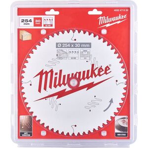Milwaukee MILWAUKEE CIRCULAR SAW 254x30x3.0x60 with CSB