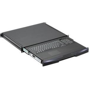 SCHROFF Szuflada SCHROFF 19 z klawiaturą 1 HU, Touchpad, RAL 9005, klawiatura niemiecka