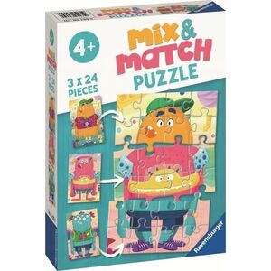 Ravensburger RAVENSBURGER puzzle Mix-up Monsters, 3x24pcs., 05135