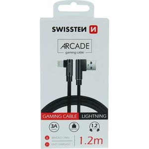 Kabel USB Sourcing USB-A - Lightning 1.2 m Czarny (SW-QU-USB-LIGHT-12M-BK)