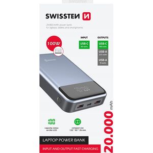 Zasilacz do laptopa Sourcing Swissten Power Bank External charging battery for computer 20,000 mAh 100W
