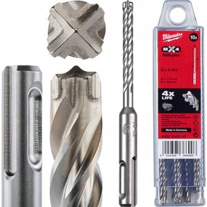 Wiertło Milwaukee Drill bit SDS Plus MX4 6x115/50mm, (4 hard plates), Milwaukee (10PCS)