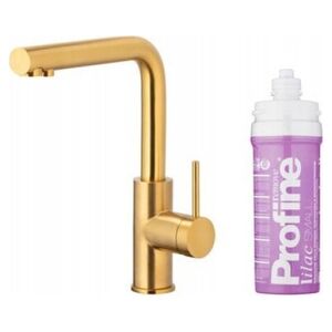 Bateria kuchenna KFA DUERO PURE BASIC BATERIA KUCHENNA Z FUNKCJĄ FILTRACJI WODY + ZESTAW FILTRUJĄCY PROFINE LILAC S, BRUSHED GOLD
