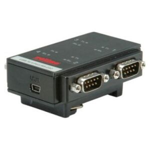 Adapter USB Roline Adapter ROLINE USB 2.0 na RS232 do montażu na szynie DIN, 4-portowy