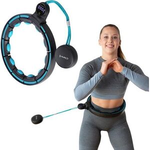 HMS HHM17 HULA HOP BLACK/TURQUOISE Z MAGNESAMI I OBCIĄŻNIKIEM + LICZNIK HMS