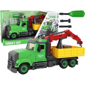 LeanToys Pojazd Wywrotka Dźwig do Skręcania Rozkręcania