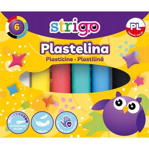 Strigo Plastelina STRIGO, 6 kolorów