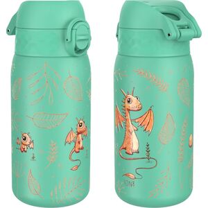 ion8 ION8 Zielona butelka na wodę ze stali nierdzewnej w smoki 400 ml