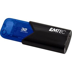 Pendrive Triton Emtec B110 Click Easy 3.2 pamięć USB 32 GB USB Typu-A 3.2 Gen 2 (3.1 Gen 2) Czarny, Niebieski