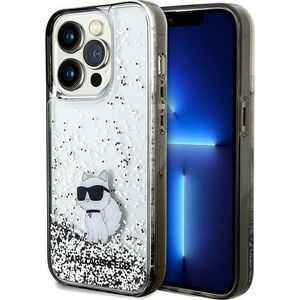 Karl Lagerfeld Karl Lagerfeld KLHCP14LLKCNSK iPhone 14 Pro 6.1" transparent hardcase Liquid Glitter Choupette