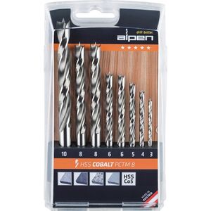 Wiertło Alpen Alpen HSS-Co5 PCTM 8-pcs Profi Wood