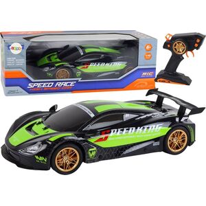 LeanToys Duże Auto Sportowe Zdalnie Sterowane 1:10 Zielono-Czarne