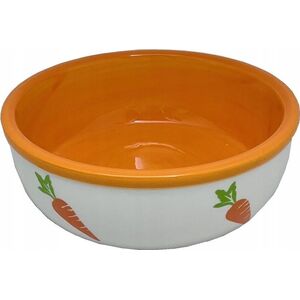 Yarro International YARRO MISKA CERAMICZNA DLA                GRYZONI/KRÓLIKA WZÓR MARCHEW 13,5x5cm