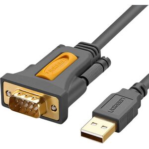 Kabel USB Ugreen USB-A - RS-232 1 m Czarny (20210B)